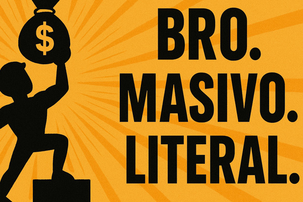 Bro, masivo y literal